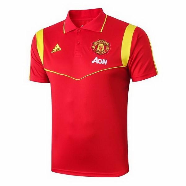 Polo Manchester United 2019-20 Rote Gold Fussballtrikots Günstig